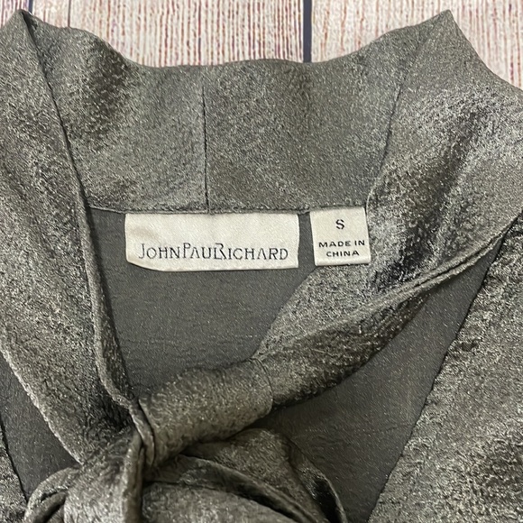 🌸 Clearance! 🌸 John Paul Richard Neck Tie Button Down Shirt Size S - Picture 5 of 6